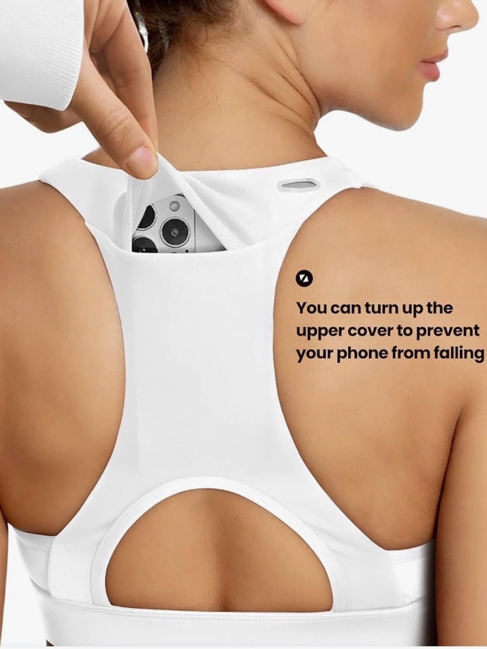 Queenieke Cell Phone Pocket Sports Bras - Picture 6 of 16